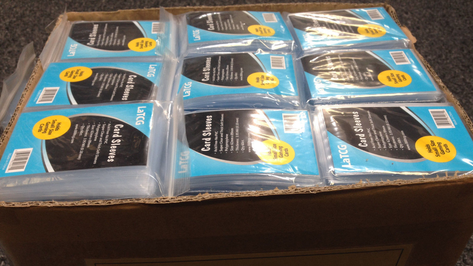 LaTCG Clear YuGiOh/CardFight Vanguard Small Size Deck Protector Sleeves 62x89mm