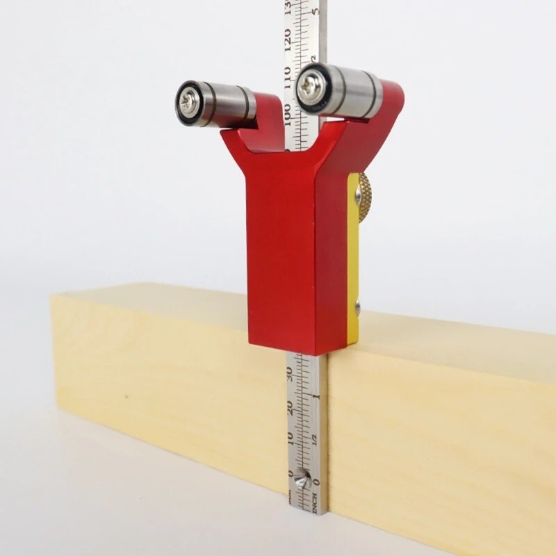 Woodworking DIY Drawing Straight Line Arc Measuring Height Triple Multi-function