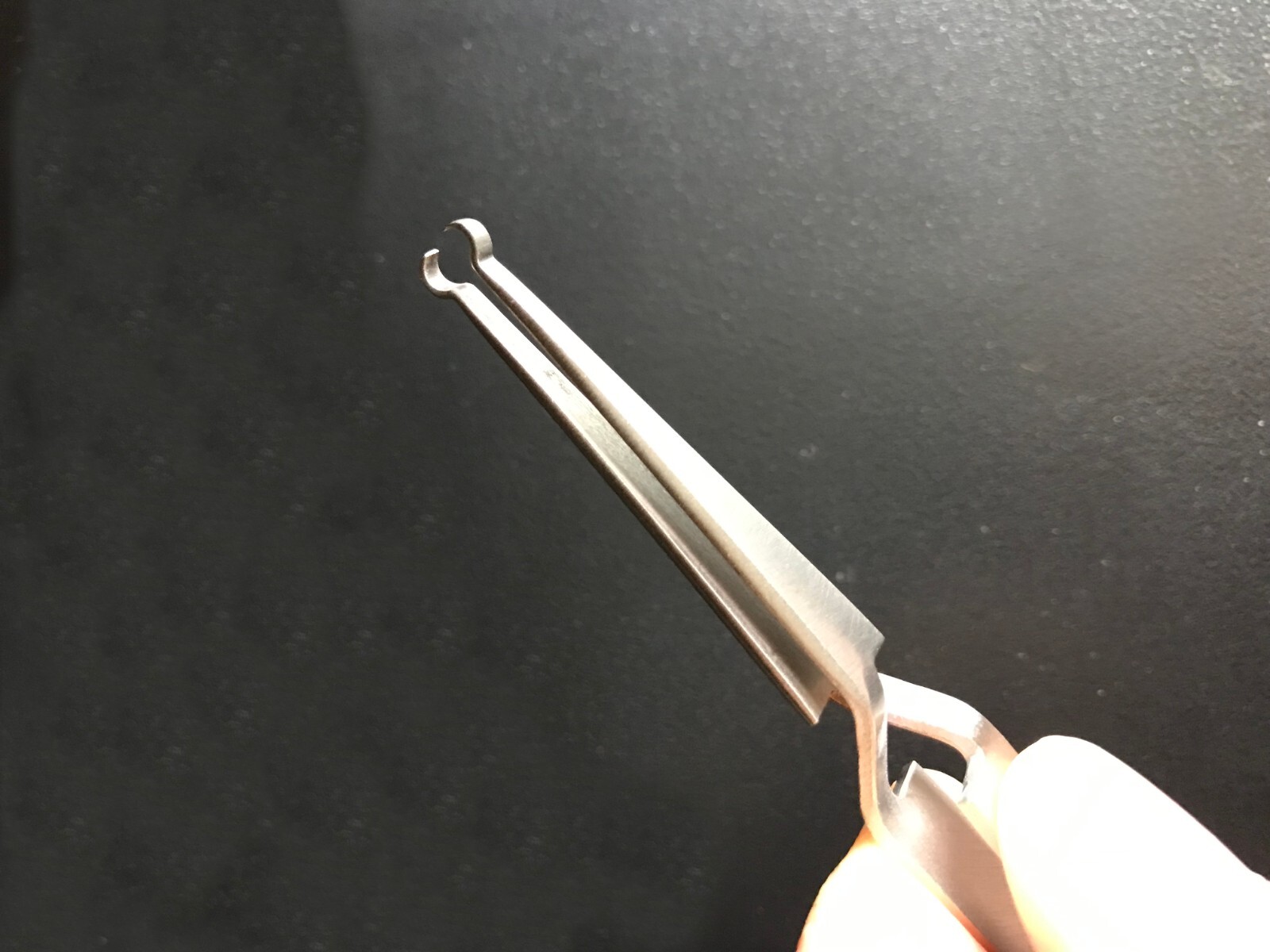 Lock Pinning Cross Locking Tweezers - Stainless Steel, for Locksmith Pinning