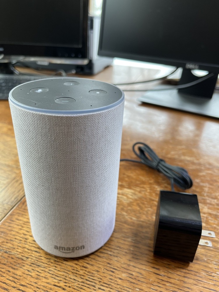 Amazon Echo (2nd Generation) Smart Assistant - White Fabric