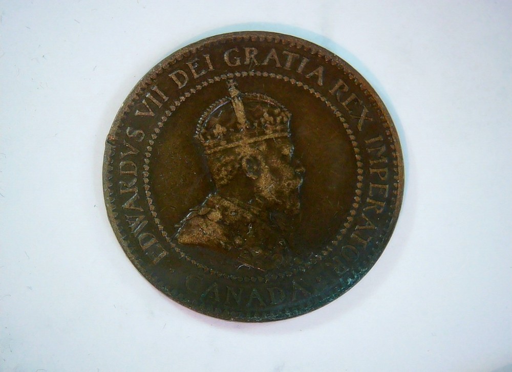 Canada 1905 1 Cent Edward VII Cent Coin