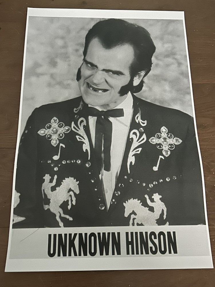 UNKNOWN HINSON Headshot Poster SIGNED