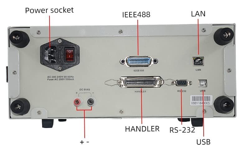 Precision LCR Meter Frequency 10Hz～100kHz Accuracy 0.05% Frequency Adjustable