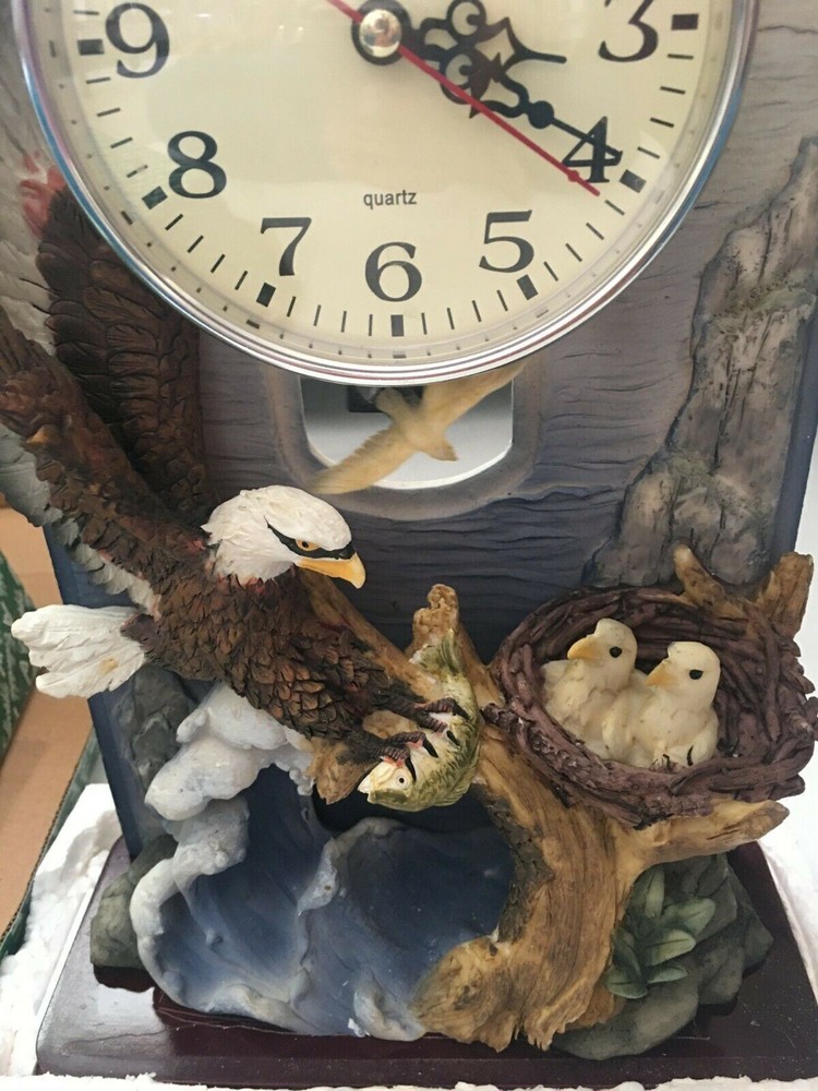 Equus Eagle's Nest Art Sculpture Pendulum Clock