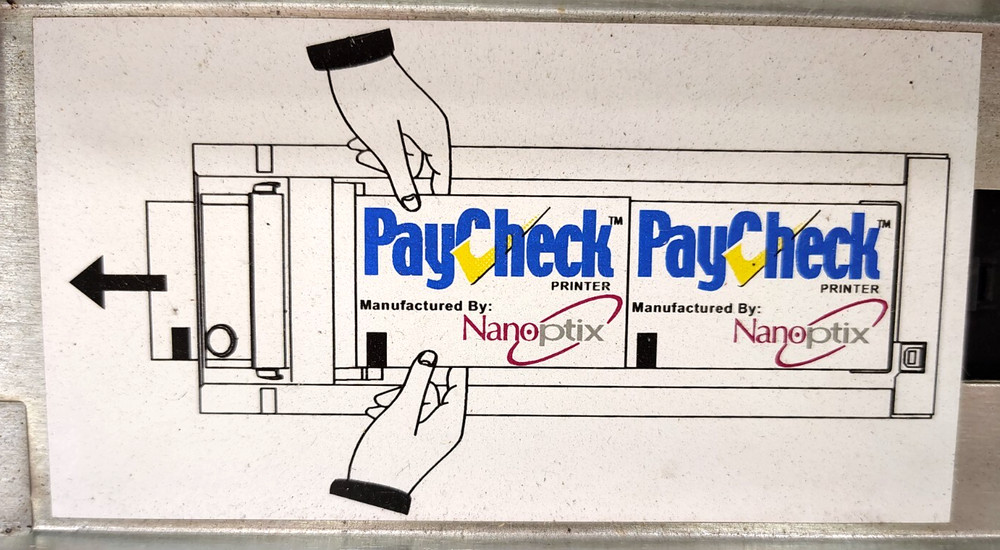 NANO PTIX PAYCHECK PRINTER 24VDC @ 2.4A CLASS B 103563