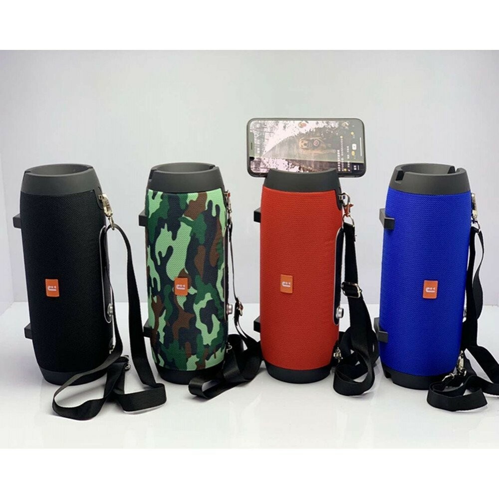 Portable Bluetooth Speaker with Phone Holder E66 (Black)