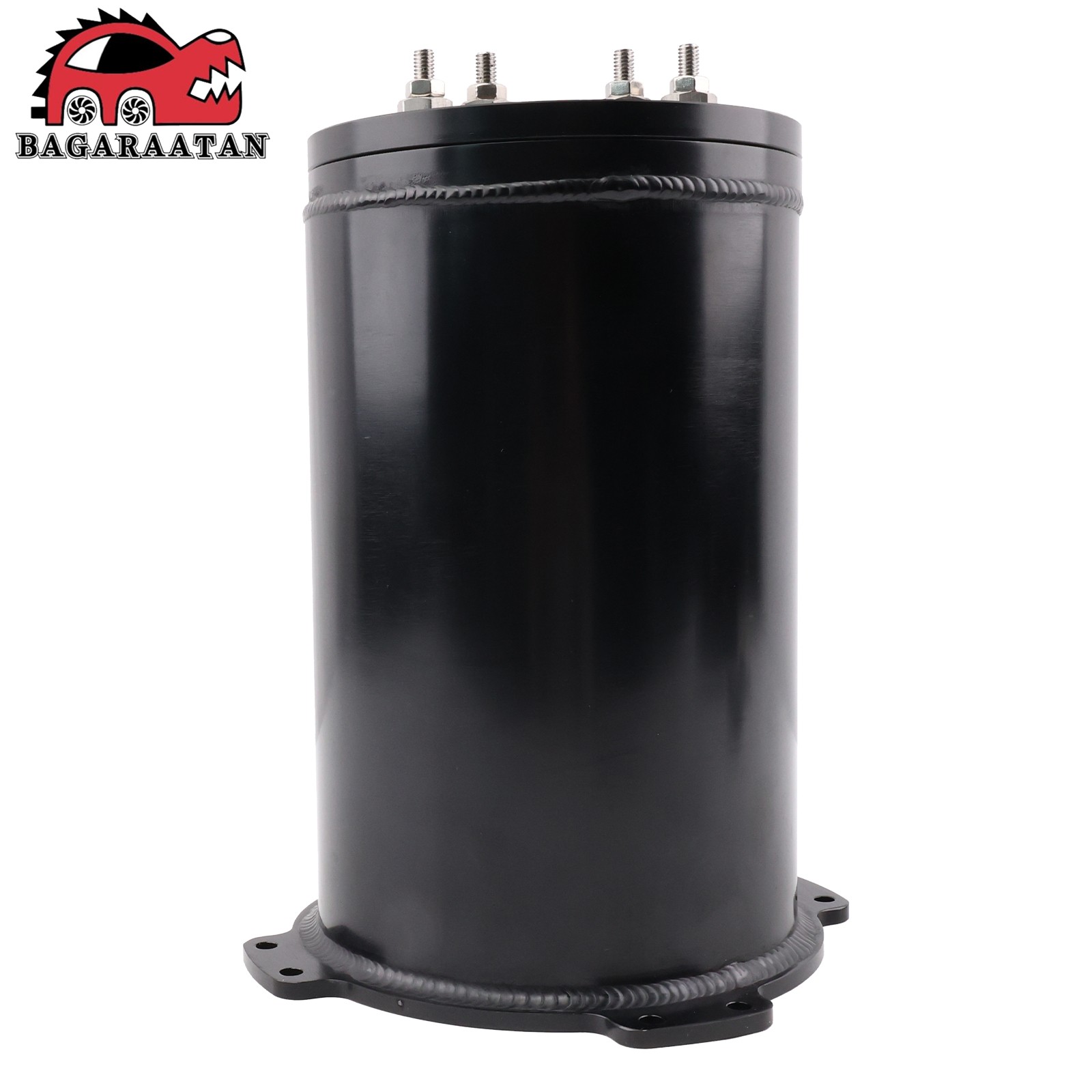 ALUMINUM 2.8L Fuel Surge Tank For Single OR 2.6L Dual 39-40mm Pumps 8AN Ports US