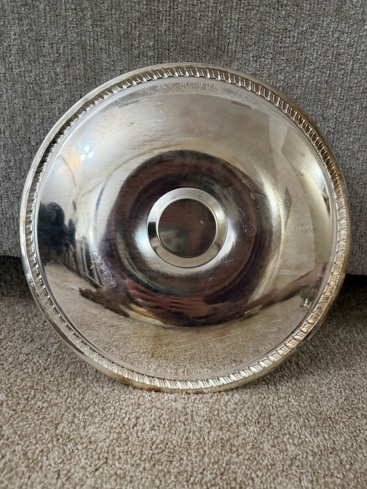 Silver Plated Decorative Platter and Cup Set Made in Italy