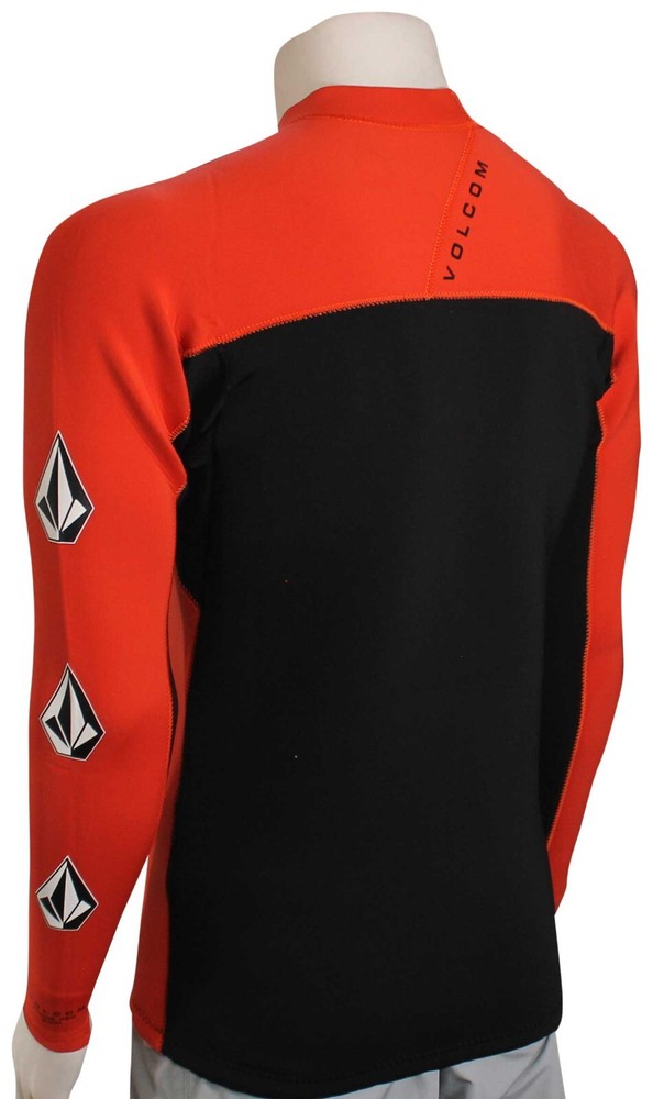 VOLCOM Men's 2mm STONE Neo LS Jacket - Red - Medium - NWT