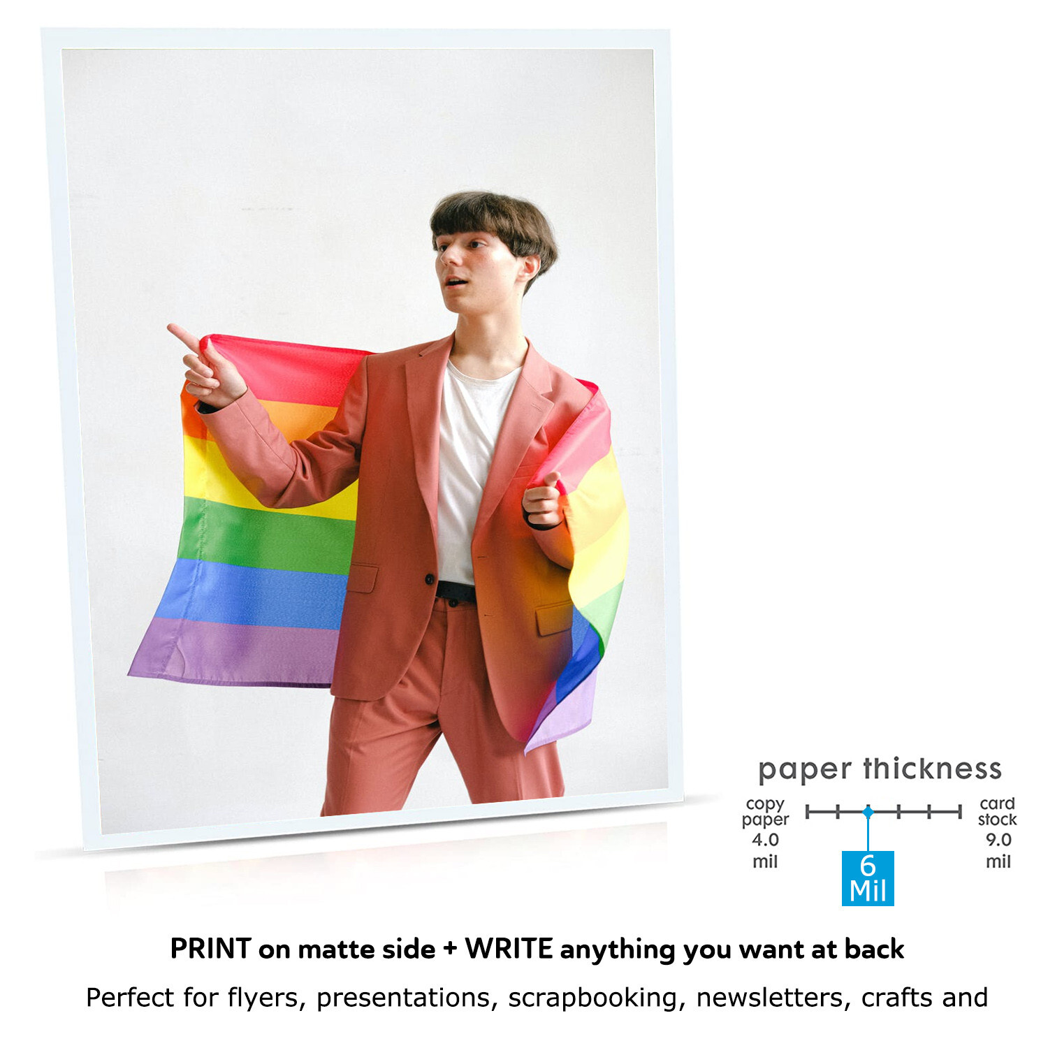 400 Sheets Koala Inkjet Printer Photo Paper 8.5x11 Glossy 36 lb DIY Bag Brochure