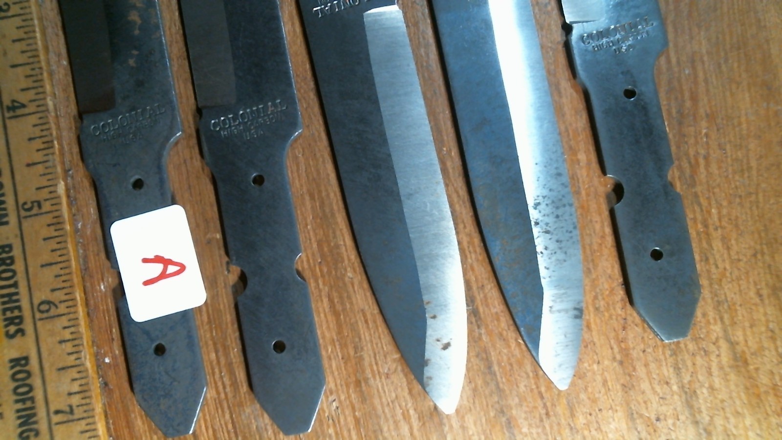 A 5 High Carbon Steel Boot Dagger Knife Blade Blanks Colonial Knife USA 71/2 OA