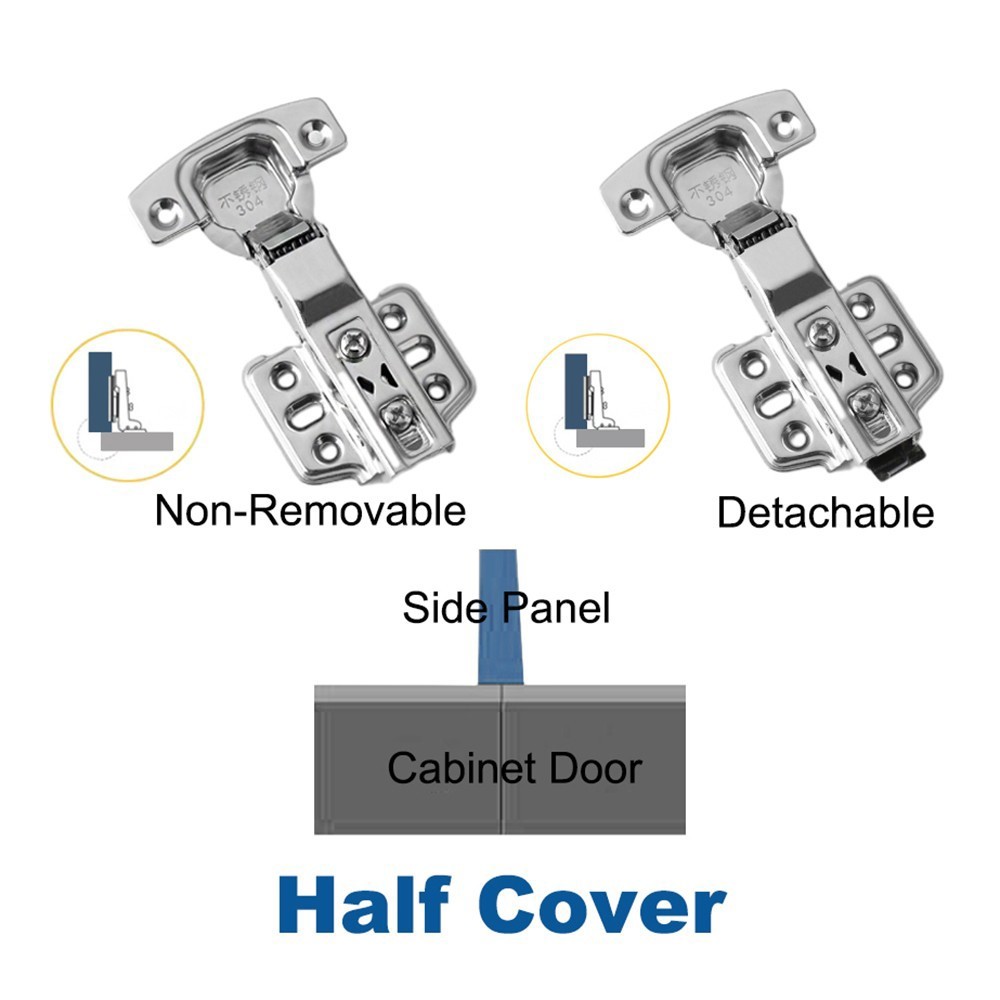 Cabinet Hinges Full Overlay Soft Close Quick Release Hinge Kitchen Cupboard New