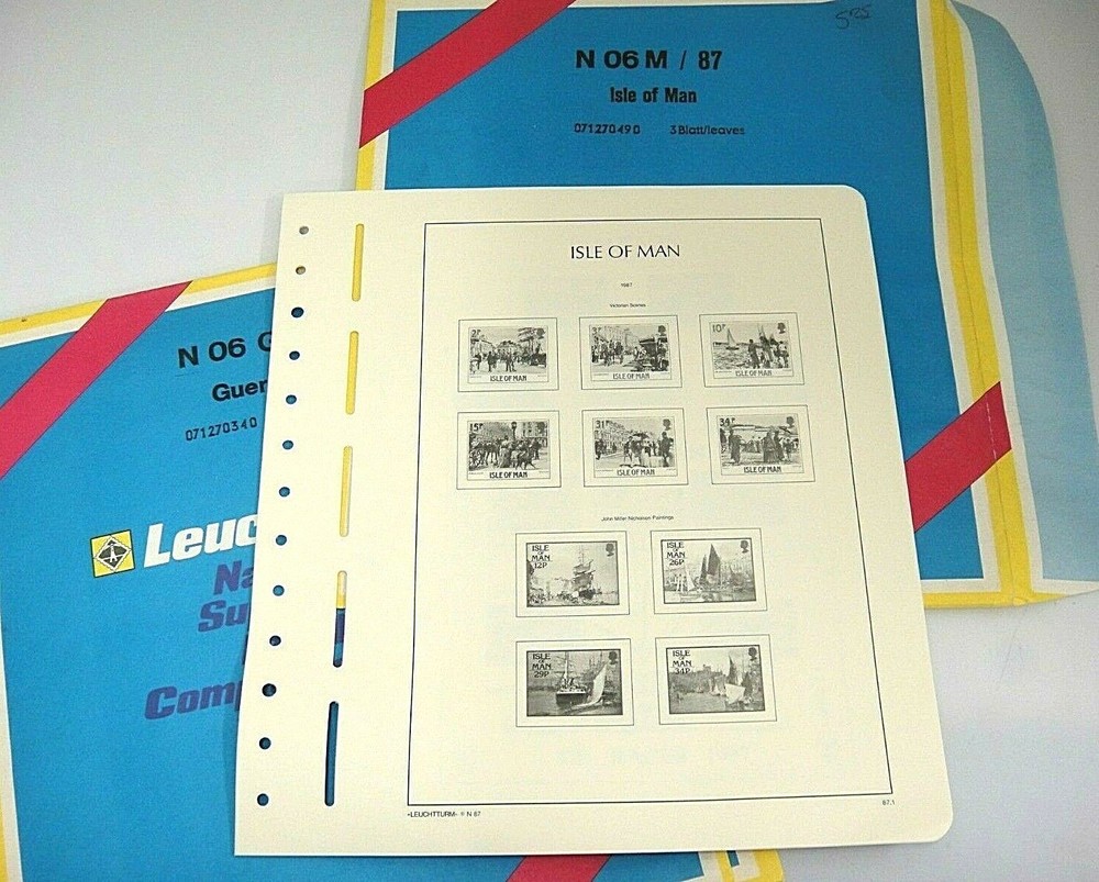 Lighthouse 1987 British Isles Album Supplements N 06M 06G 06J Jersey Guernsey