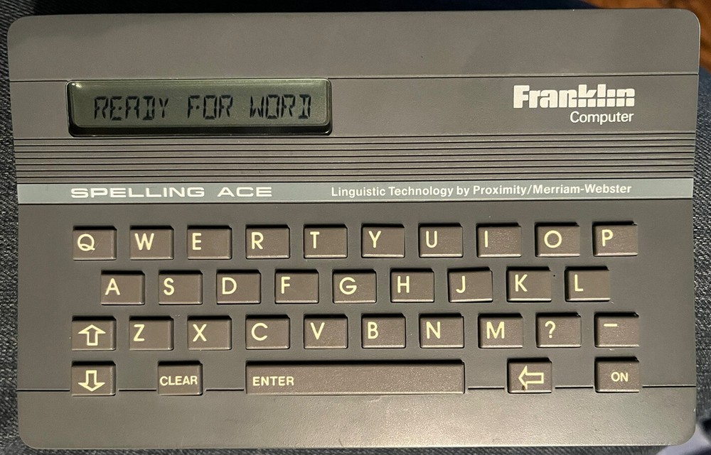 Franklin Computer Spelling Ace SA-98 English Spell Checker  TESTED & WORKS