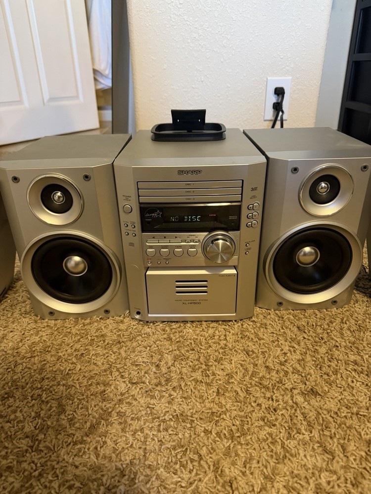 Sharp XL-HP500 Mini Component Stereo System w/ CP-HP500 Speakers