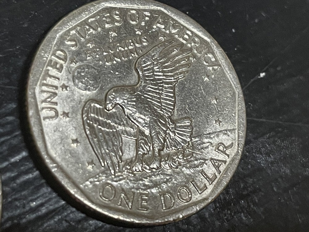 Two 1979-P Susan B. Anthony dollar coins