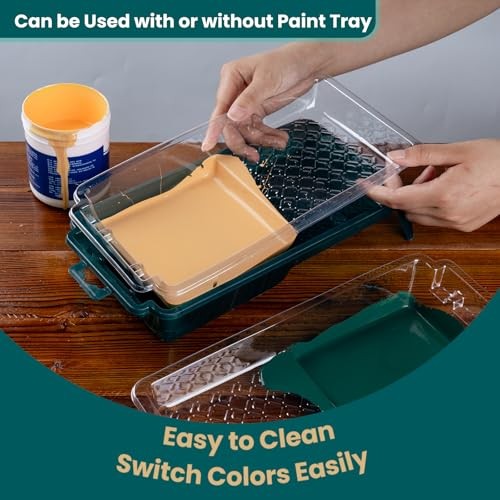 Paint Roller Kit, 17 Pack, 4 Inch Paint Roller, Small Paint Roller, Mini