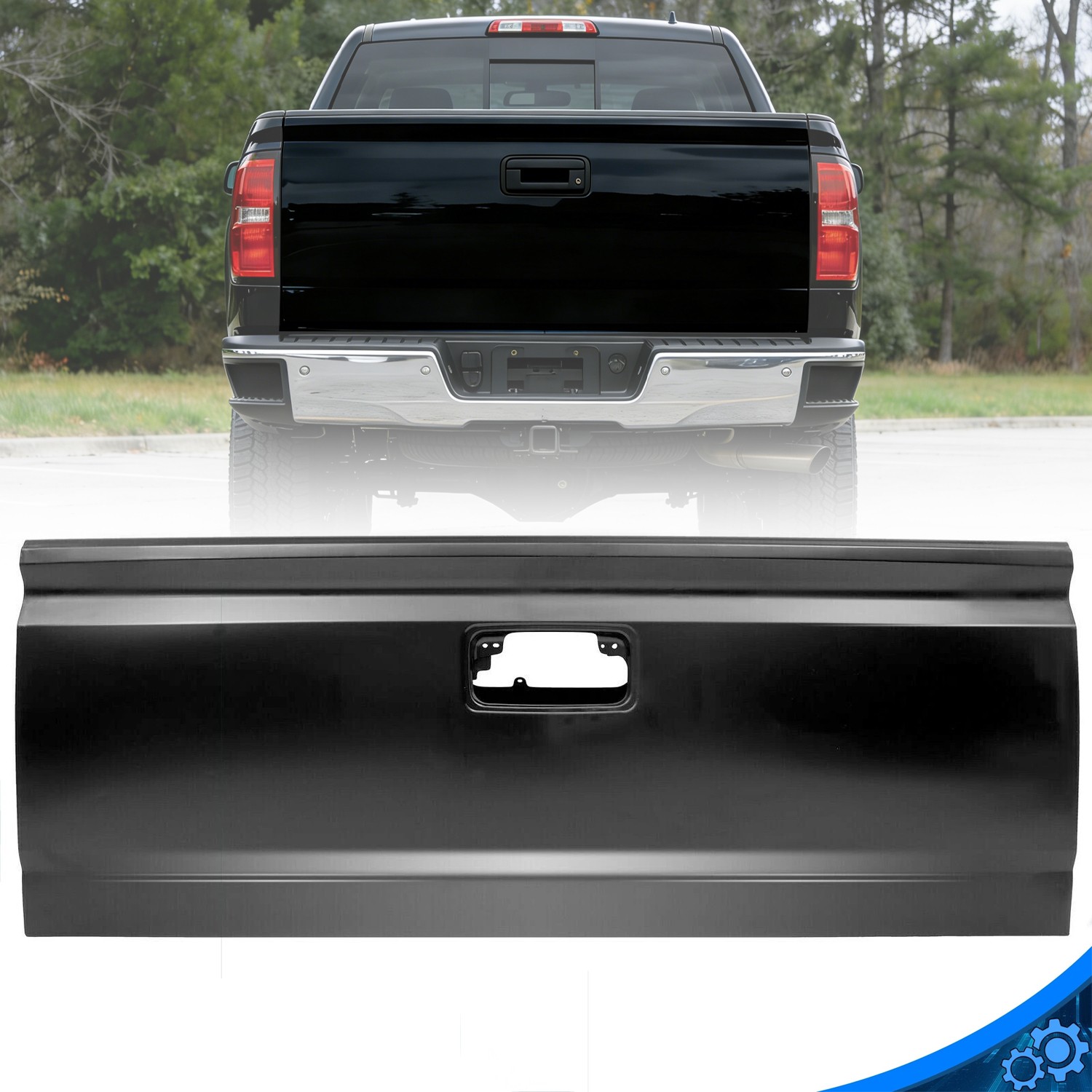 Steel Tailgate Assembly For 2014-2019 2017 Chevy Silverado GMC Sierra W/ Assist