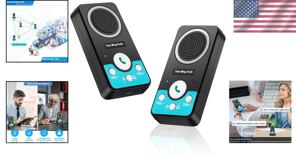 Wireless Intercom System for Home Office Classroom Long Range 2 Way Audio