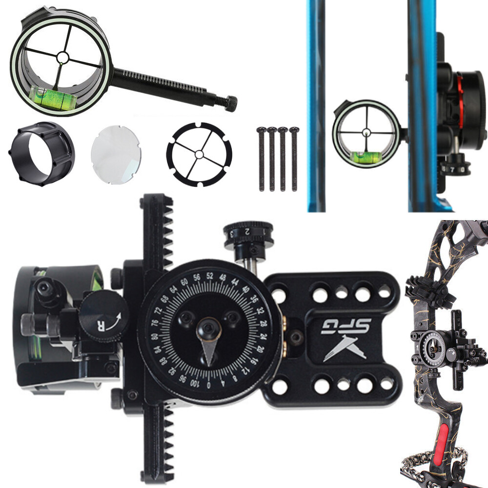 4x 6x 8x Compound Bow 1 Pin Sight Micro Adjustable Pointer Adaptor Scope Sight