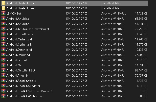 malware collection trojan rat android pc windows mac SOURCE CODES PARTIAL SET