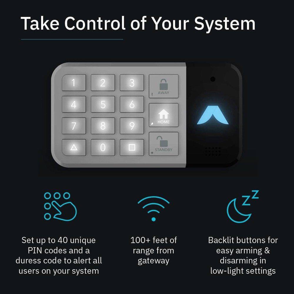 Keypad 2 | Arm & Disarm Your System | Detect Motion | Get Your System Status ...