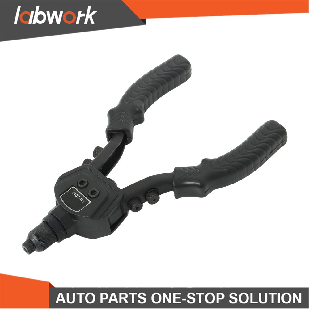 Labwork 1/4 Pop Rivet Gun Kit with 200 Blind Rivet 5 Interchangeable Rivet Head
