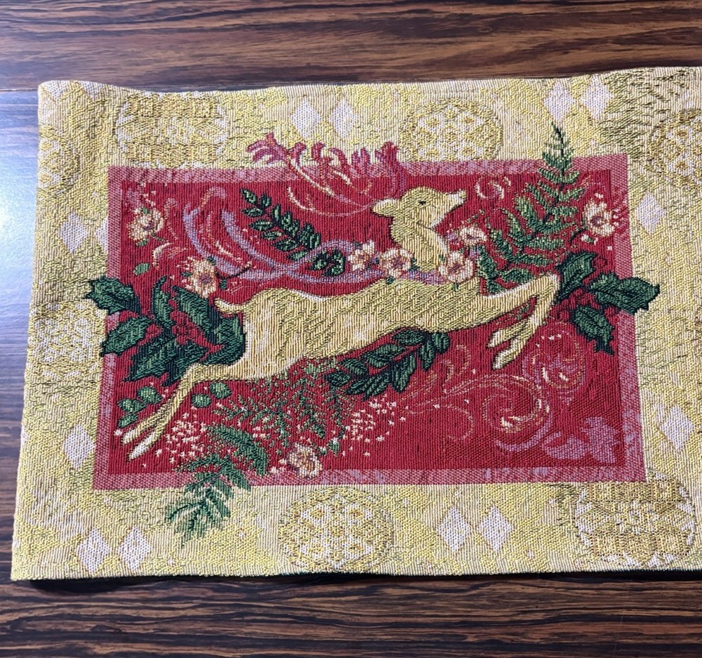 Christmas Table Runner 68 X 12 Inches Cinnamon Scented