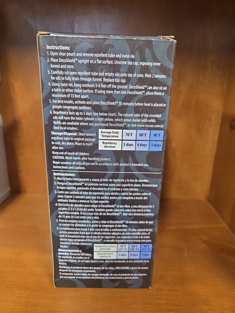 Rescue DecoShield Decorative Insect Repellent - 300 Square Ft Range