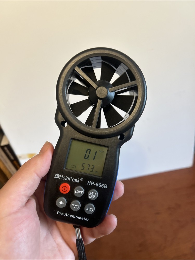 HOLDPEAK 866B Digital Anemometer Handheld Wind Speed Meter