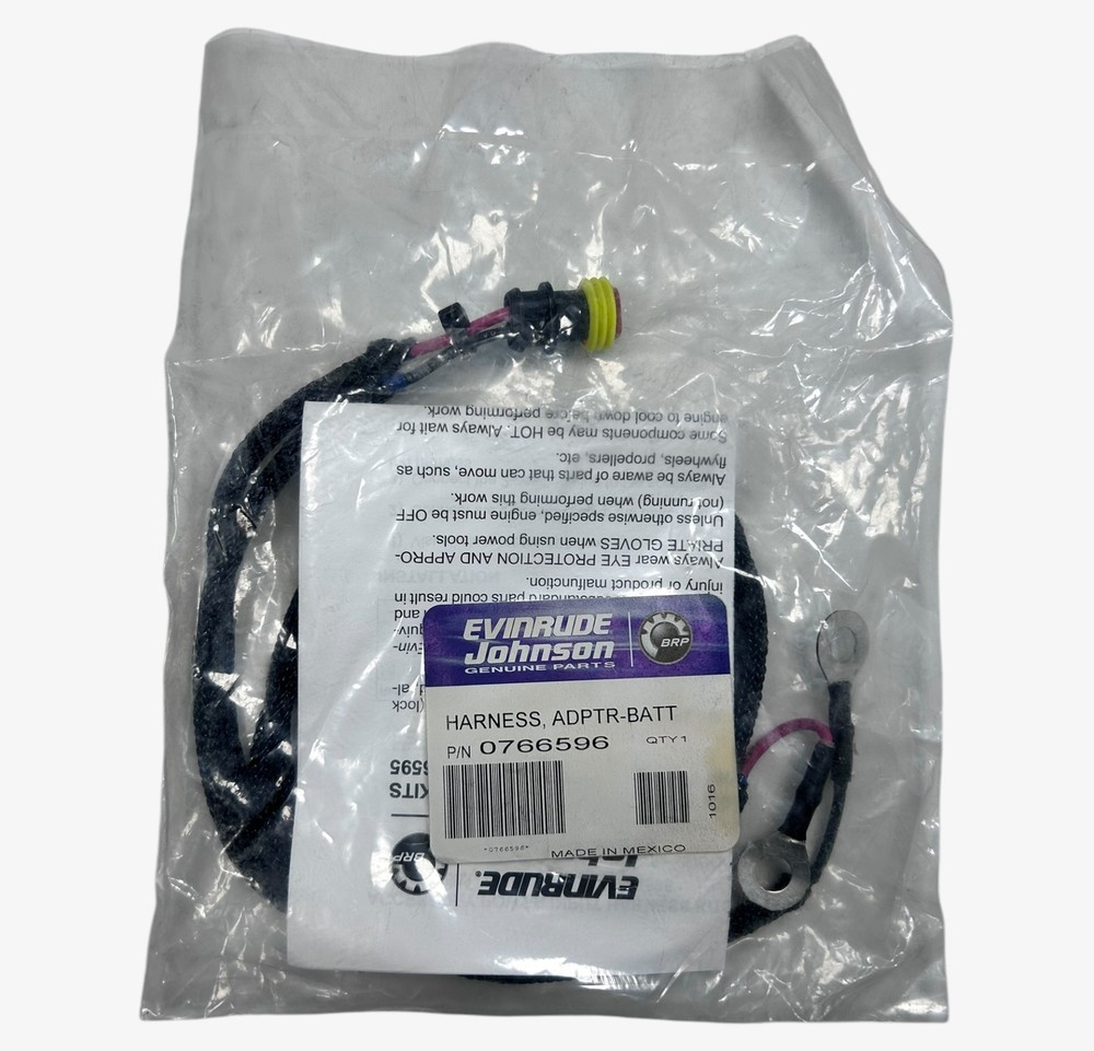 Evinrude Johnson 0766596, Battery Adapter Cable Harness , OEM