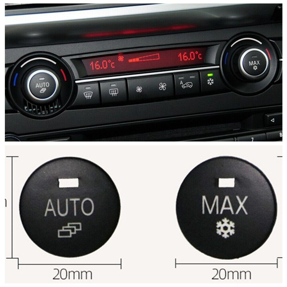 For BMW X5 X6 07-13 Central Control A/C Panel MAX Switch Button Knob Cover