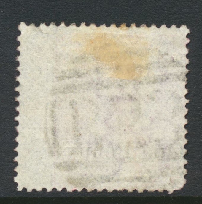 Mauritius 1877 1d on 4d SG80 used Cat £32