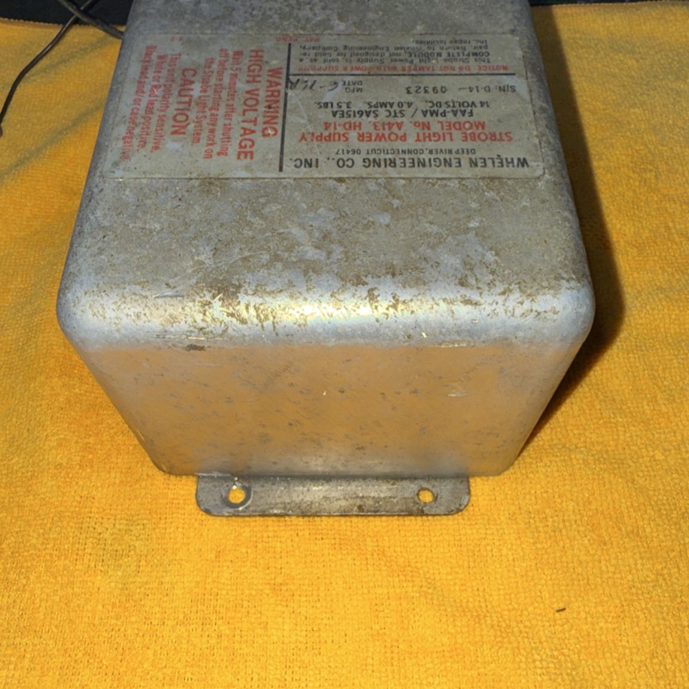 Whelen Strobe Light Power Supply Module A413 HD14 Used Good Condition