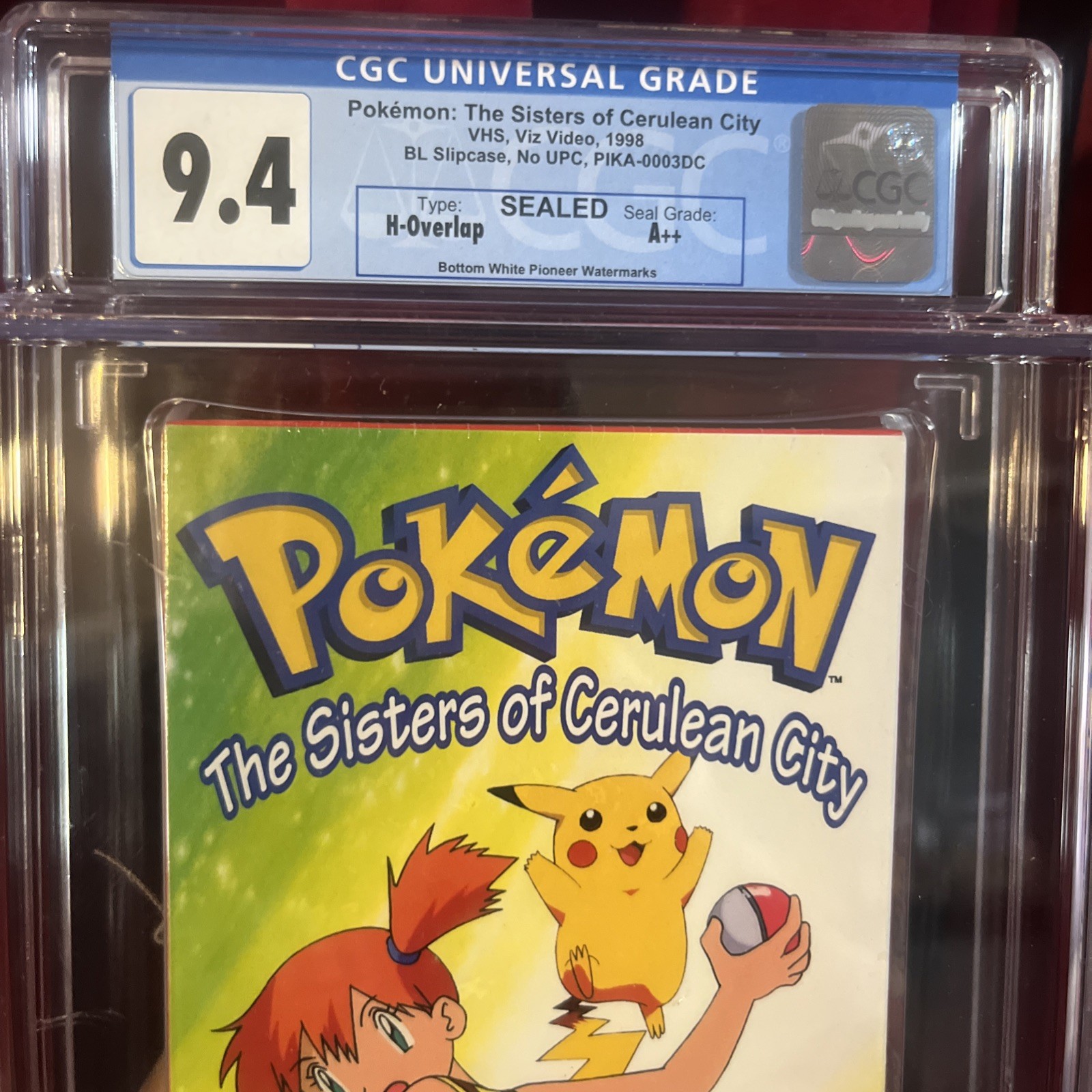 Pokemon The Mystery of Mount Moon VHS Tape Pioneer WM Sealed CGC 9.6 A++ Graded