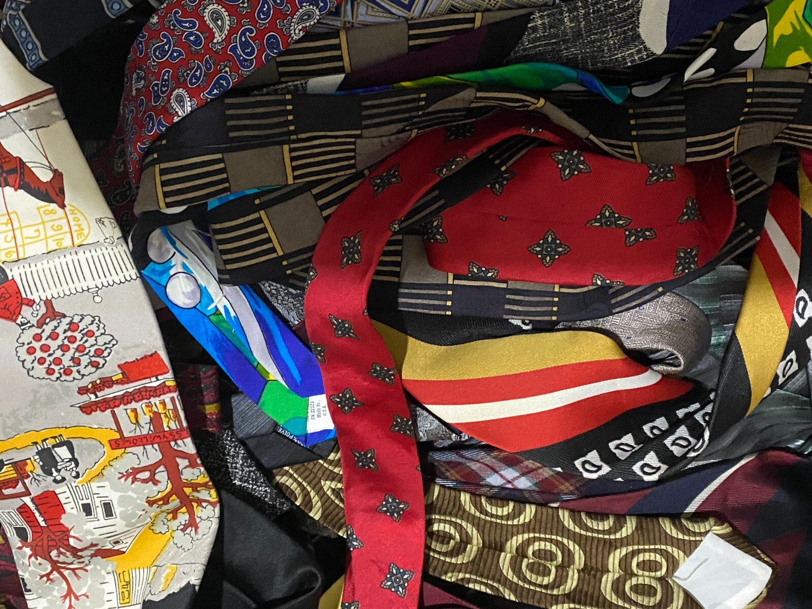 50 Pcs Neckties Lot Mix Wear Quilting Craft Cutter Multicolor Lots