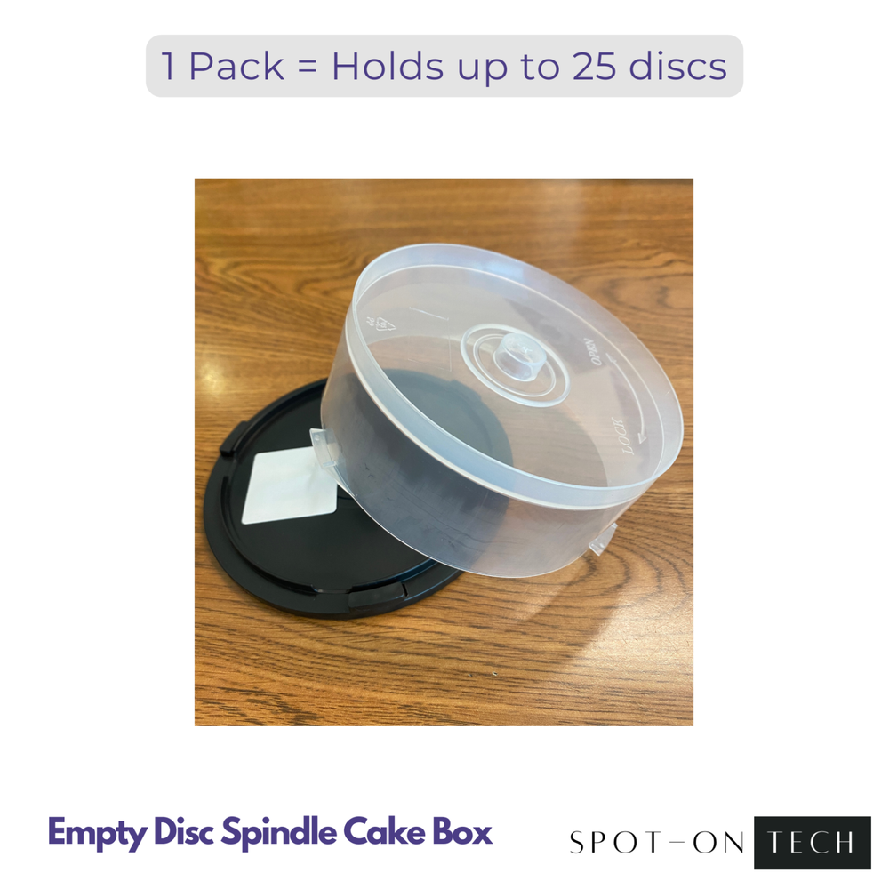 Twenty (20) Empty CD DVD BluRay Storage Cake Box Case with Spindle