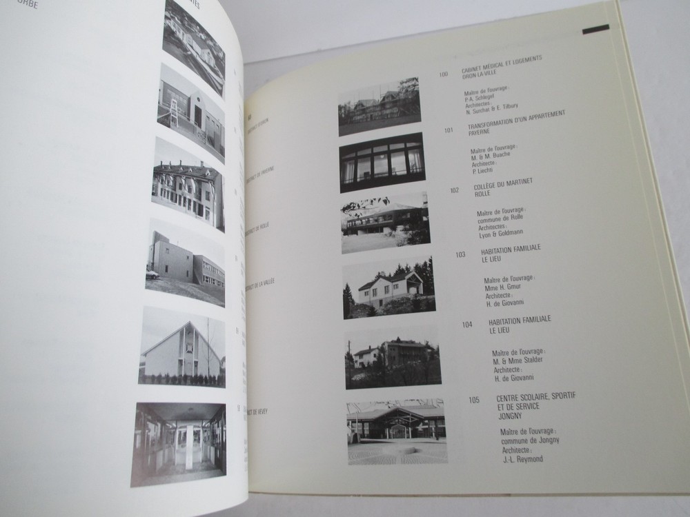 PORTRAITS D'ARCHITECTURE VAUDOISE 1985-1988