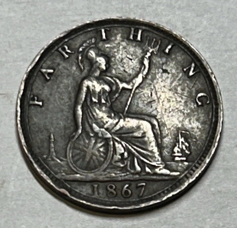 1867 British Farthing In Very Good Condition