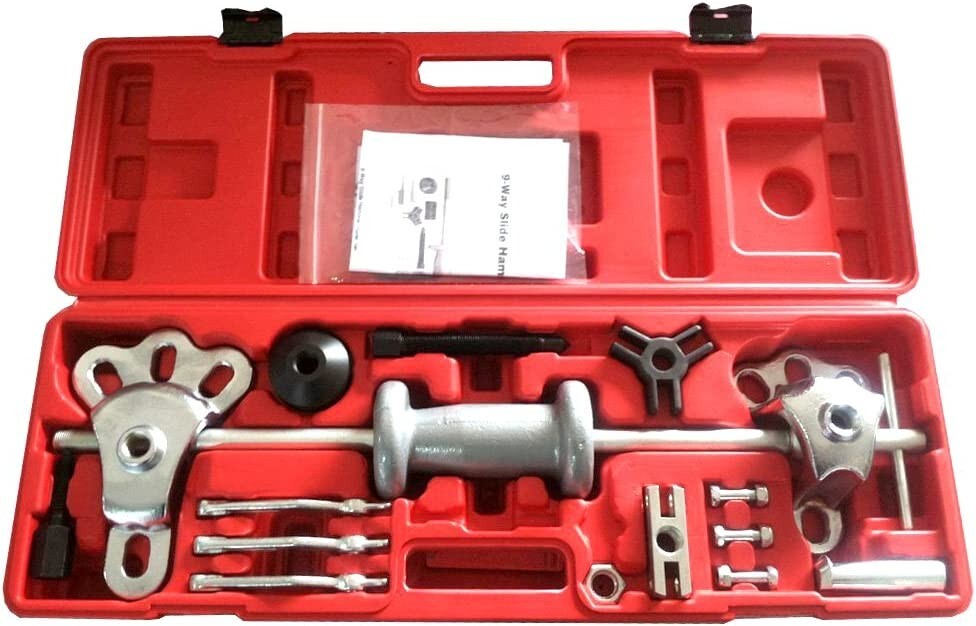 17pc Axle Wheel Puller 5lb Slide Hammer Internal External Puller Hub Puller