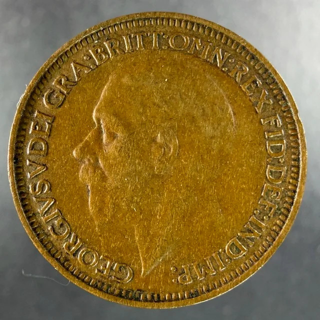 1936 Great Britain Farthing George V Britannia Reverse