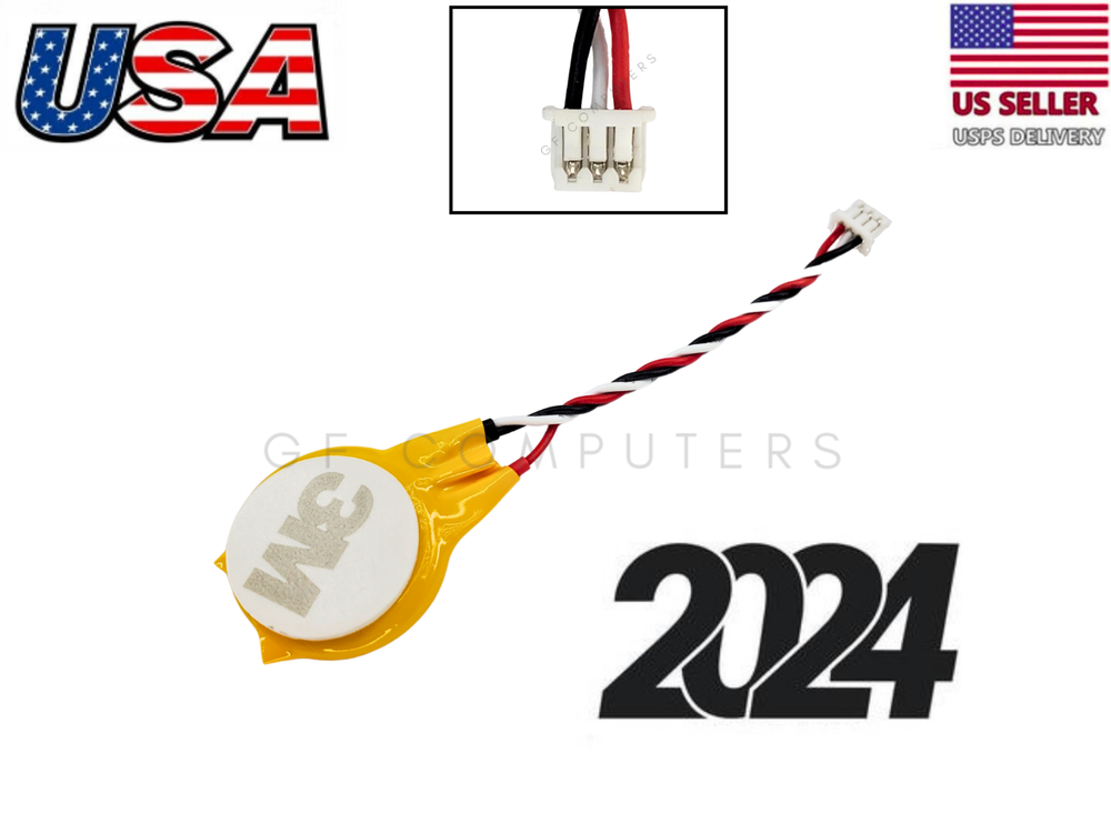 New for Dell Latitude E6400 E6410 E6500 E6510 E5400 CMOS BATTERY BIOS RTC 3Pin