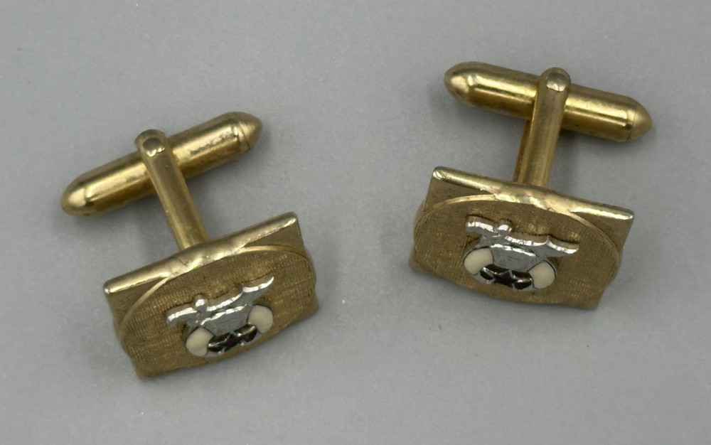 Vintage SHRINER Masonic Swank CUFFLINKS