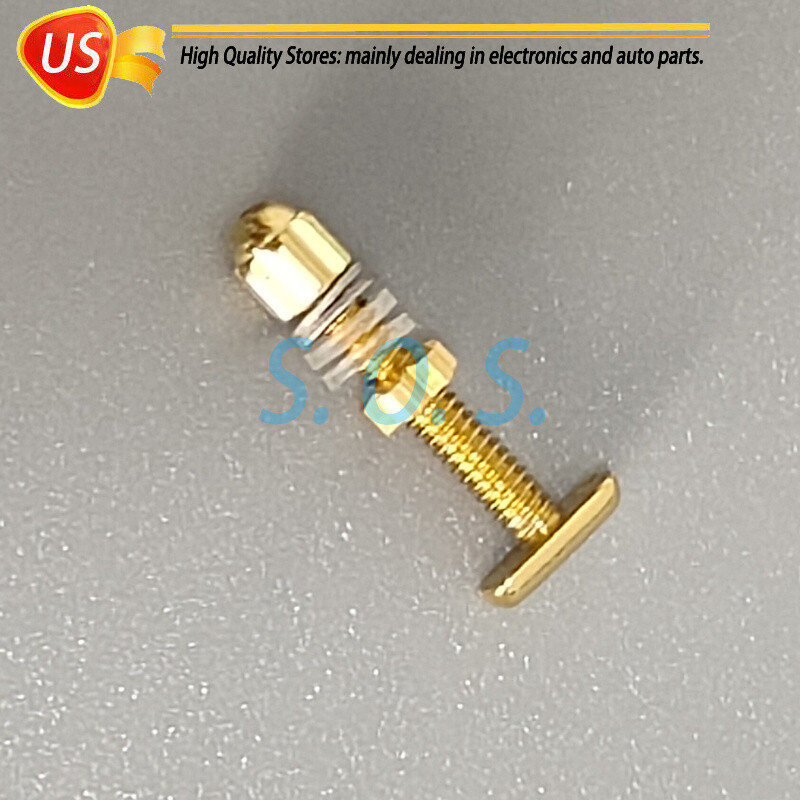 New Curved Rectangle Screw&Bolt Replacement For C ar tier Eyeglasses Frame Gold