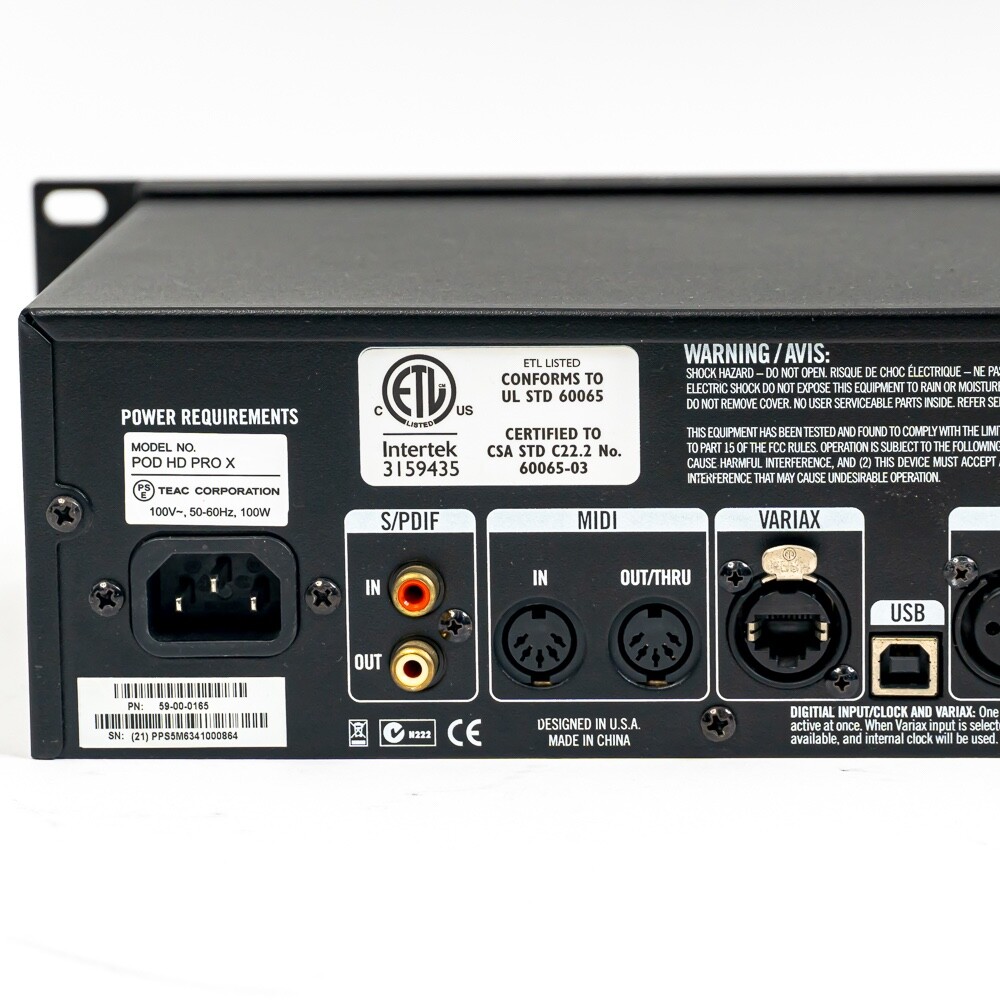 Line 6 POD HD Pro X Rackmount Guitar Processor – Studio-Grade Effects Modeling