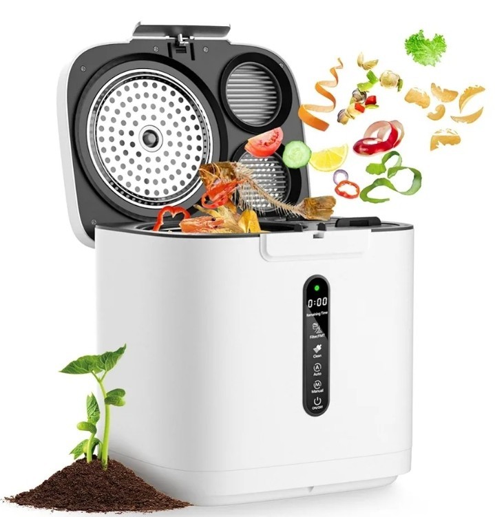 4L Electric Composter for Kitchen Smart Compost Bin OutdoorIndoor G3D