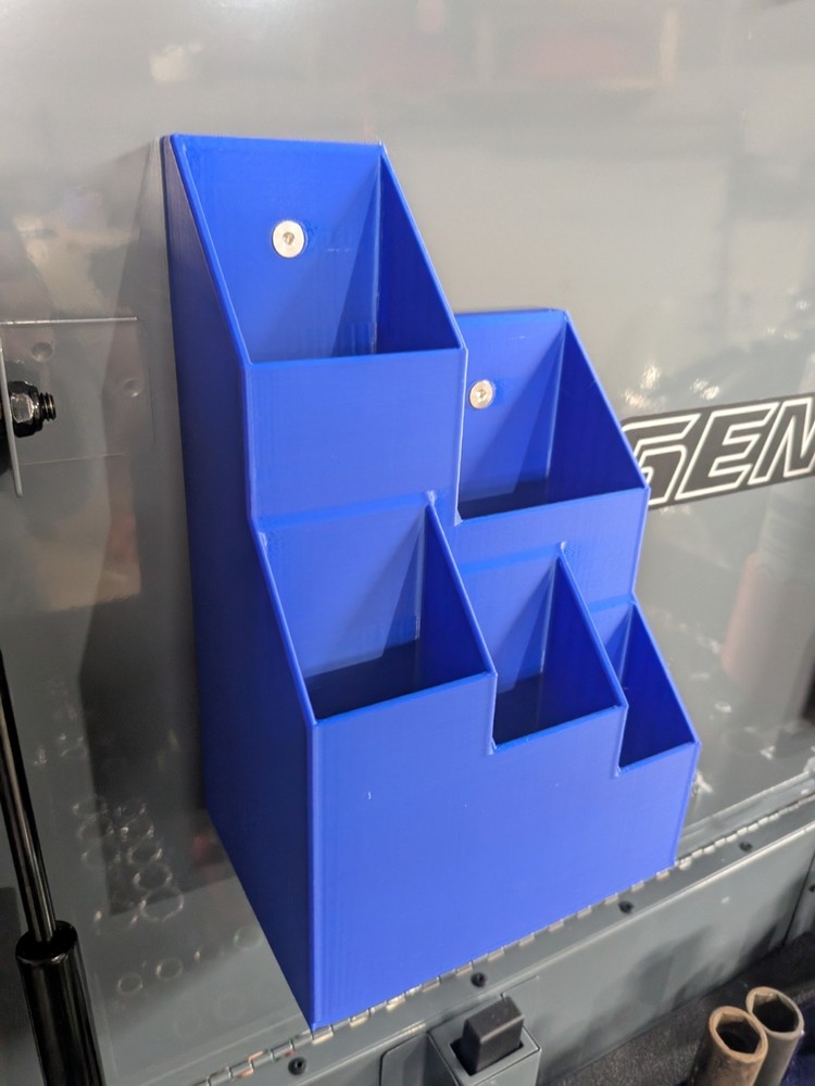 Magnetic Zip Tie Holder 3D Printed