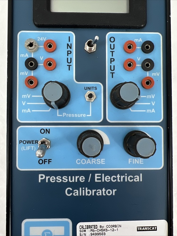 Transmation 1091 PLUS Multifunction Process Calibrator Unit, 0-3000 PSIG