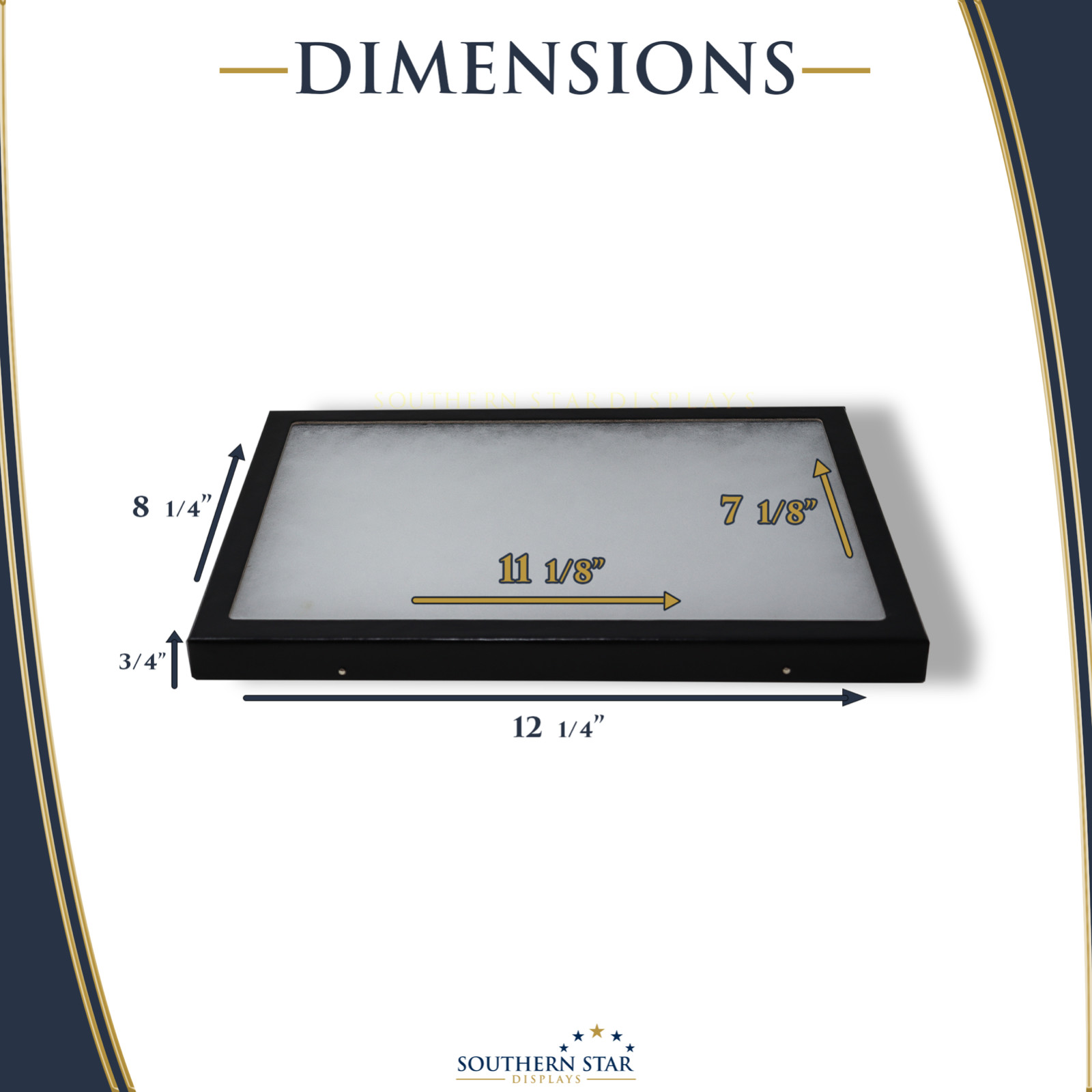 3 Pack of 8 x 12 x 3/4 Riker Display Cases Boxes for Collectibles Jewelry & More