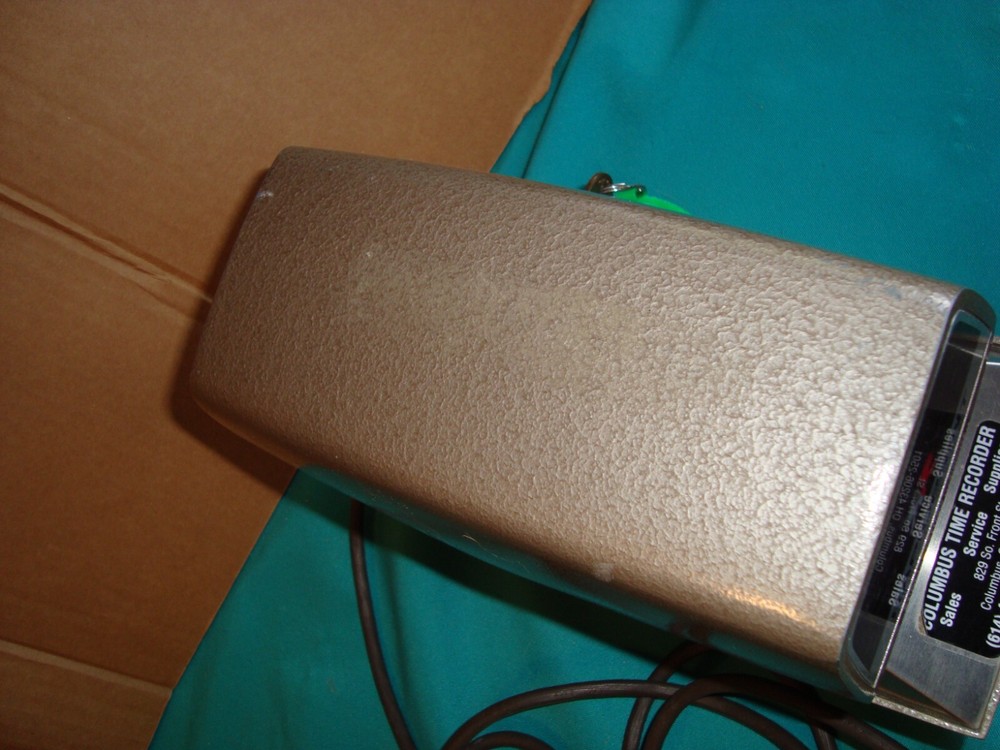 RapidPrint AR-E Electric Time Recorder Stamp With Key *working*